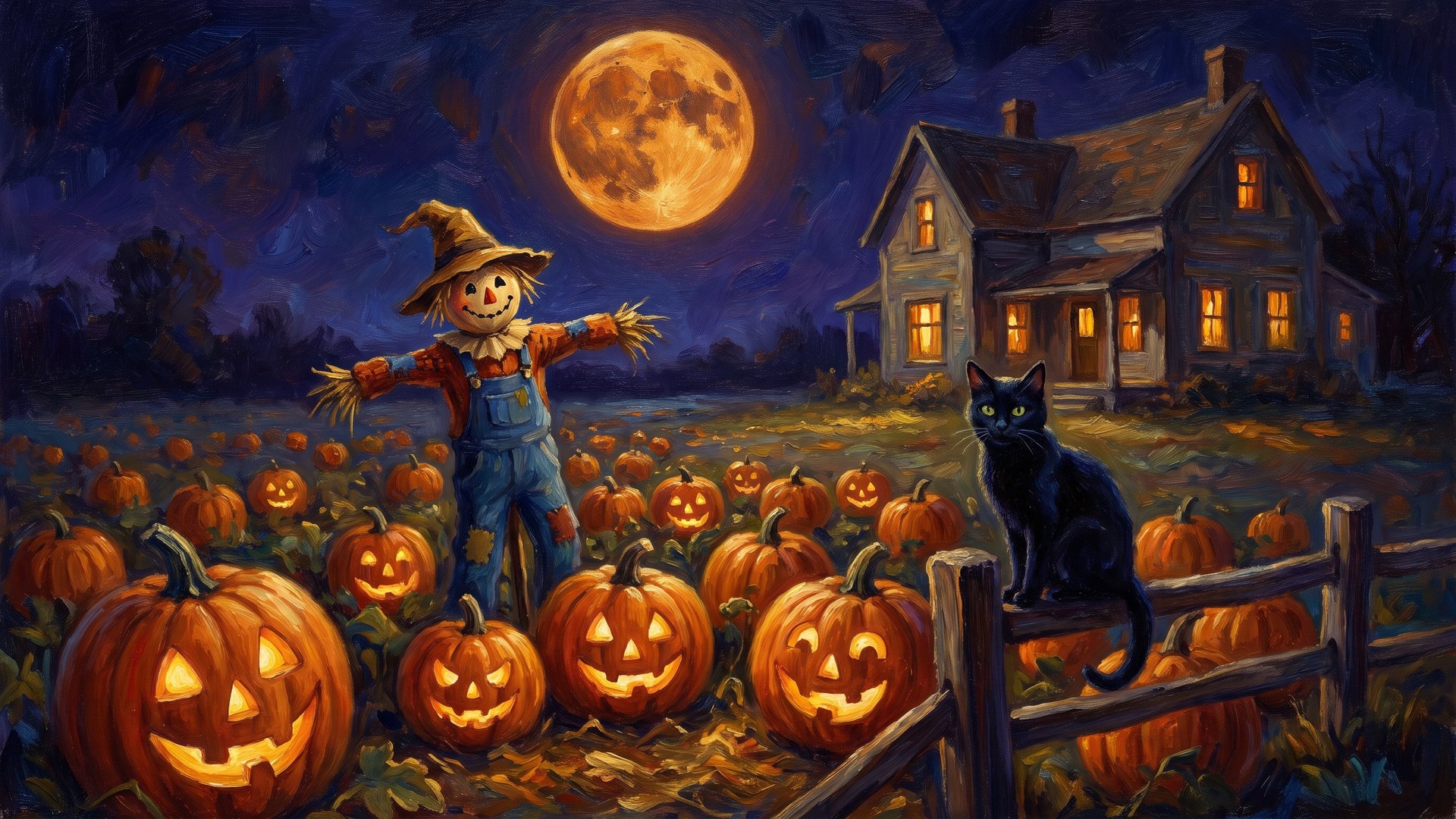 Moonlit Pumpkin Patch