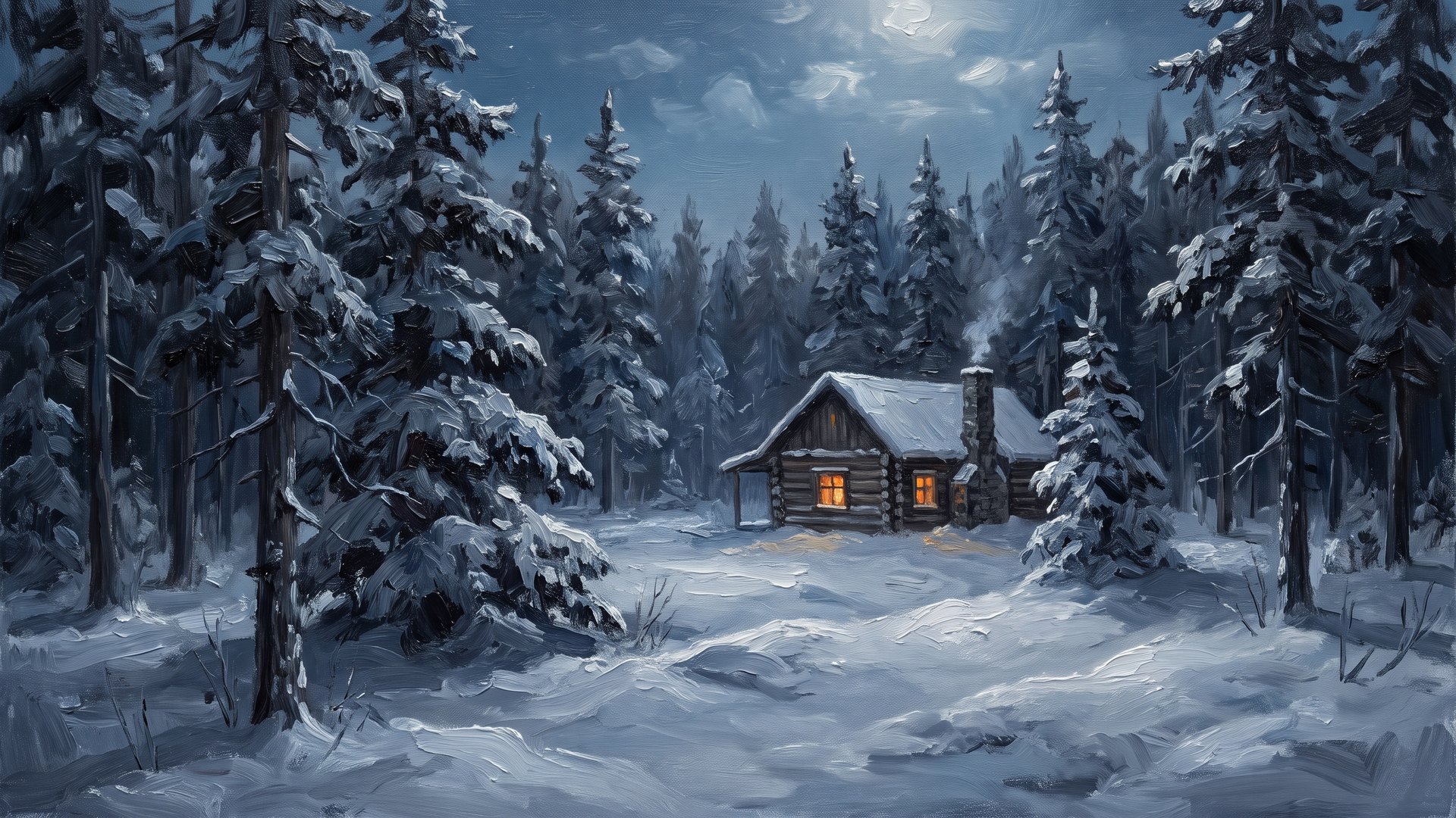 Cabin at Blue Hour